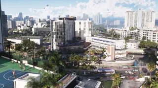 Vice City, official still: The city from above