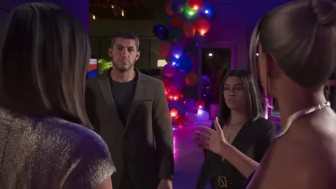 Jason and Lucia meet Petra Navarro, Megamundo’s COO, in the lobby.